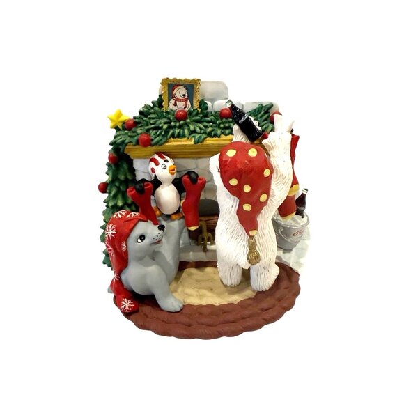 Coca-Cola Polar Bear Cubs Collection Dear Santa Pause Here, Please Vtg 1998 - Picture 2 of 8